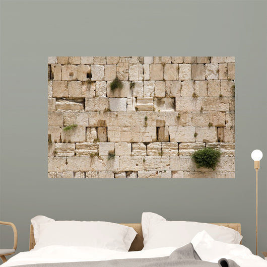 the jerusalem wailing wall - closeup Wall Mural