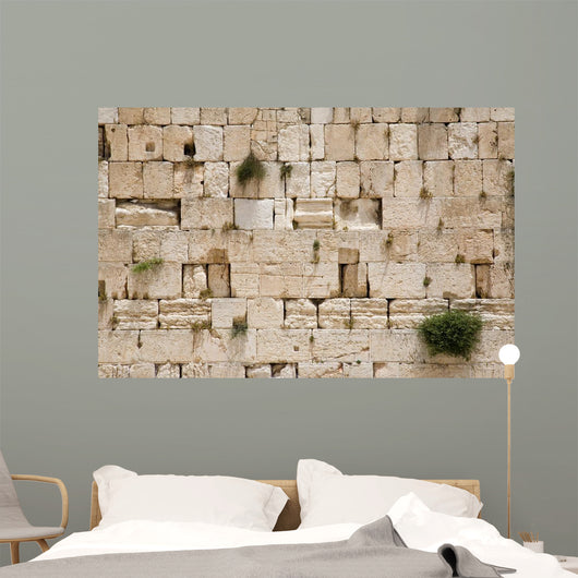 the jerusalem wailing wall - closeup Wall Mural
