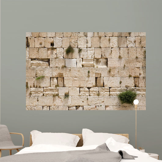 the jerusalem wailing wall - closeup Wall Mural