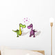 Two Dragons in Love Wall Decal