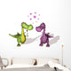 Two Dragons in Love Wall Decal