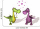 Two Dragons in Love Wall Decal