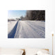Dirt Road Winter Wall Decal