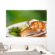 Grilled meat with vegetables Wall Mural