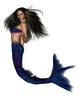 Dark Haired Mermaid - 1 Wall Decal