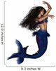 Dark Haired Mermaid Wall Decal