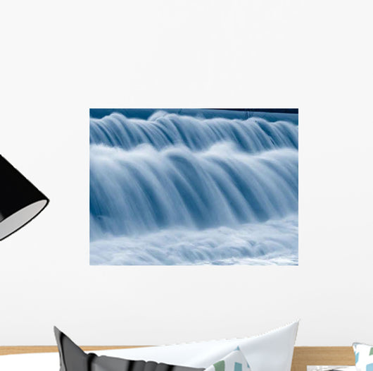 Blue Falling Water Texture Wall Decal