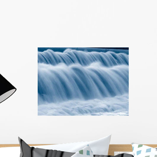Blue Falling Water Texture Wall Decal