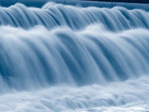 Blue Falling Water Texture Wall Decal