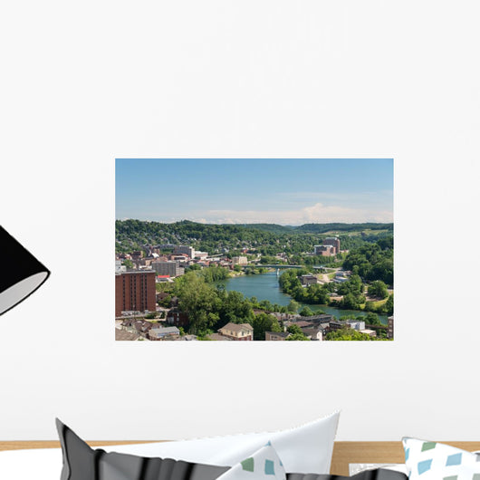 Overview City Morgantown WV Wall Decal