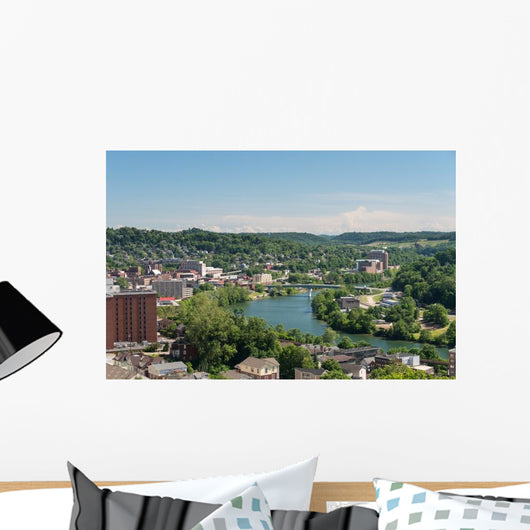 Overview City Morgantown WV Wall Decal