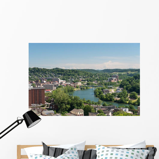 Overview City Morgantown WV Wall Decal