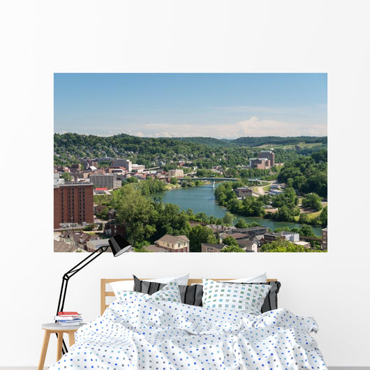 Overview City Morgantown WV Wall Decal