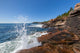 Waves crashing along the coast of Acadia National Park in Maine Wall Mural