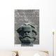Karl Marx statue Wall Mural
