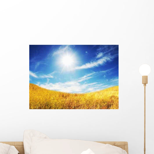 Autumn Field Wall Decal Design 2