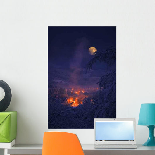 Moon Winter Wall Decal
