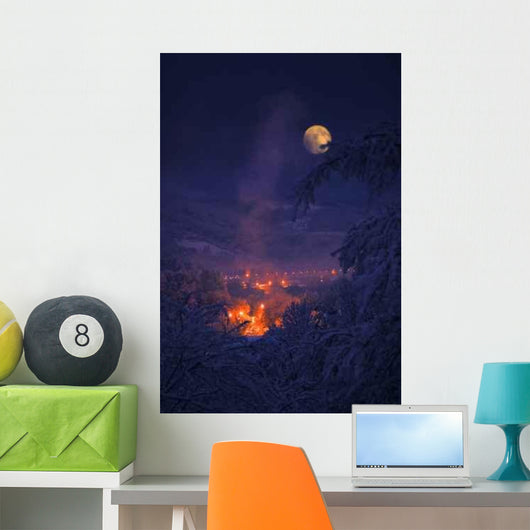 Moon Winter Wall Decal