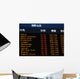 Canadian airport information board, international departures. Wall Mural