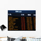 Canadian airport information board, international departures. Wall Mural