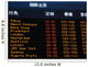 Canadian airport information board, international departures. Wall Mural
