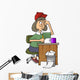 female writer Wall Decal