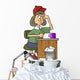 female writer Wall Decal