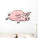 Flat Pig Wall Decal