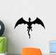 Strong Flying Black Dragon Wall Decal