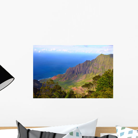Kalalau Valley on the Na Pali Coast of Kauai Wall Mural