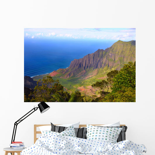 Kalalau Valley on the Na Pali Coast of Kauai Wall Mural