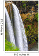 Wailua Falls on Kauai Hawaii up Close Wall Mural