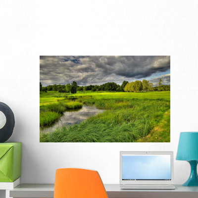 Ronneby Golf Course Sweden Wall Mural shown on a wall