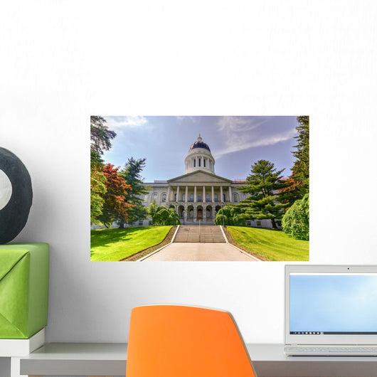 Maine State House Close-up Wall Decal