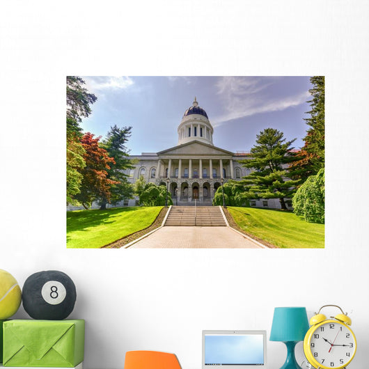 Maine State House Close-up Wall Decal