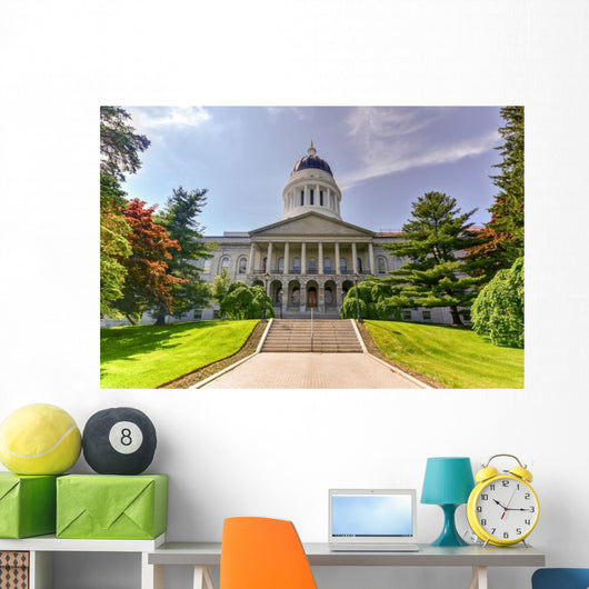 Maine State House Close-up Wall Decal