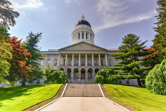 Maine State House Close-up Wall Decal