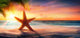 Starfish Sand Tropical Beach Wall Decal