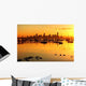 Golden Dawn over Melbourne Wall Decal