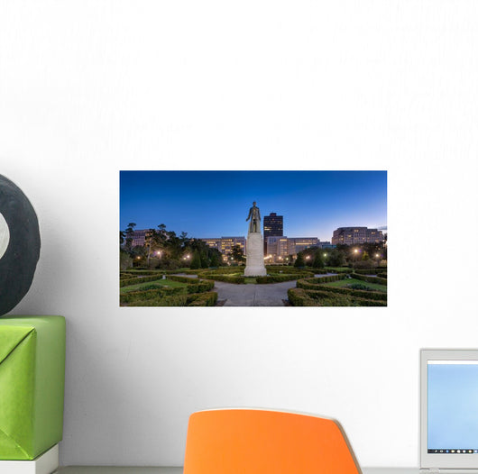 Statue and Grave Site Wall Decal