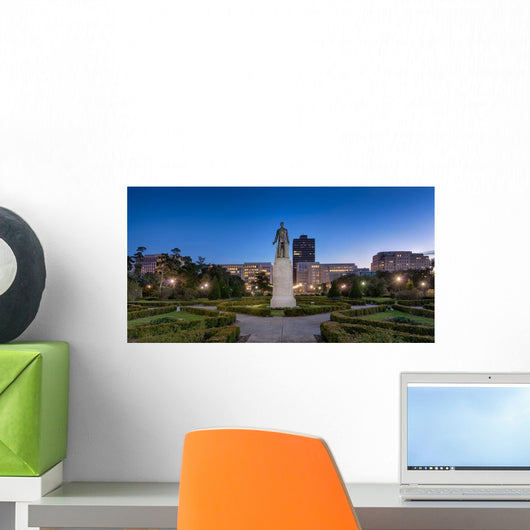 Statue and Grave Site Wall Decal