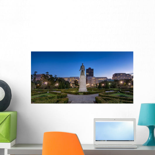 Statue and Grave Site Wall Decal