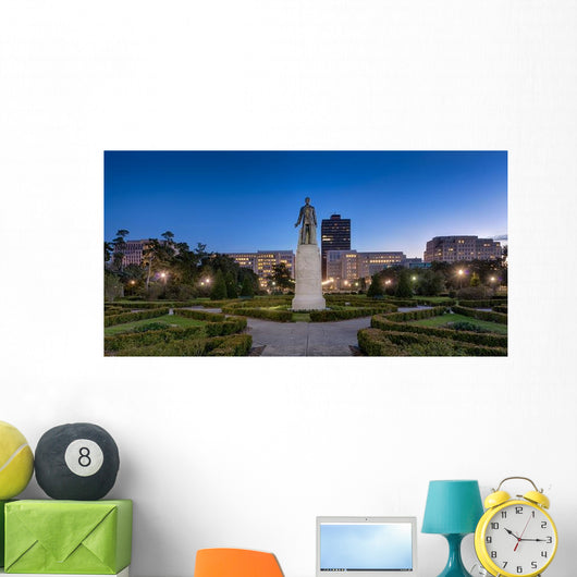 Statue and Grave Site Wall Decal