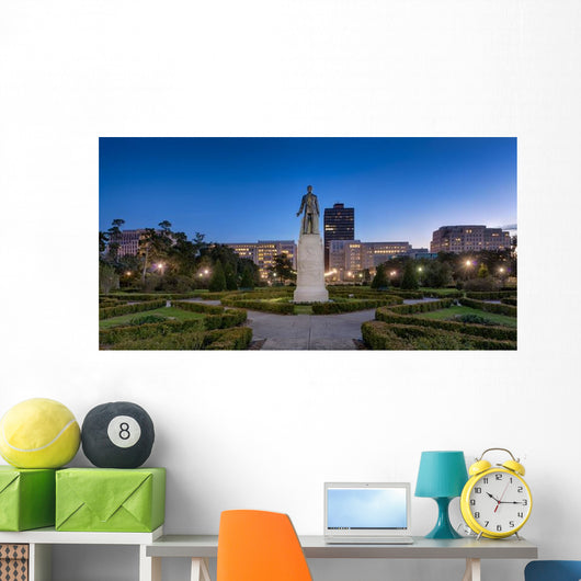 Statue and Grave Site Wall Decal