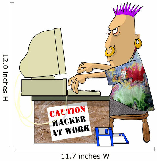 computer hacker Wall Decal