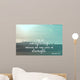 Inspirational verse from the bible on a blurred background Wall Mural
