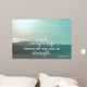 Inspirational verse from the bible on a blurred background Wall Mural
