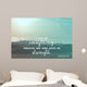 Inspirational verse from the bible on a blurred background Wall Mural