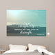 Inspirational verse from the bible on a blurred background Wall Mural