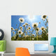 White Daisies Blue Sky Wall Decal Design 1